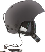 lyžařská helma salomon L36706900_brigade audio šedá