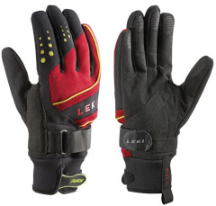 Běžecké rukavice Leki Thermoshield red - červená