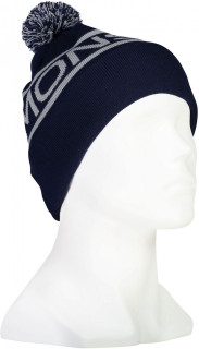 Mons Royale Pom-Pom Beanie - grey / navy