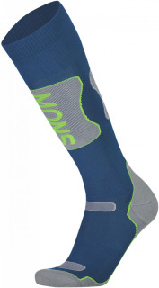 Mons Royale Pro Lite Tech Sock - oily blue / grey / citrus