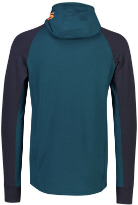 merino mikina Mons Royale TRAVERSE MIDI FULL ZIP HOOD