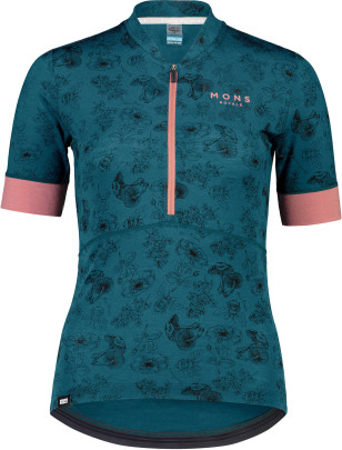 Merino triko Mons Royale Cadence Half Zip T