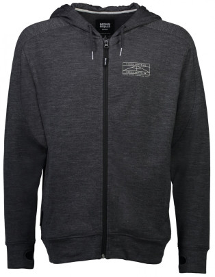 Mons Royale Covert Lite Zip Hoody - šedá