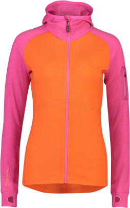 merino mikina Mons Royale ASCEND MIDI FULL ZIP HOOD