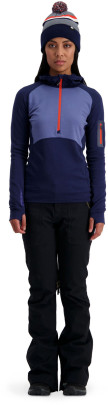 merino mikina Mons Royale Ascend Midi Half Zip Hood