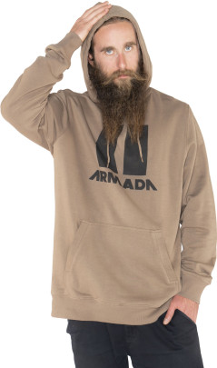 Armada Icon Hoodie - hnědá