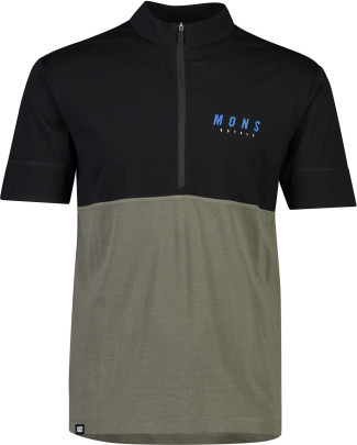 merino triko Mons Royale CADENCE HALF ZIP T