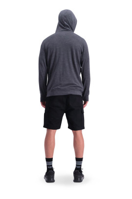 Mons Royale Covert Lite Zip Hoody - šedá