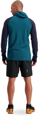 merino mikina Mons Royale TRAVERSE MIDI FULL ZIP HOOD