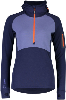 merino mikina Mons Royale Ascend Midi Half Zip Hood