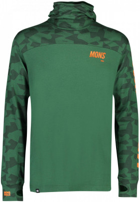 Mons Royale Yotei Powder Hood LS - pine camo