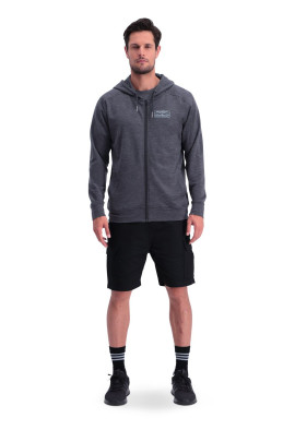 Mons Royale Covert Lite Zip Hoody - šedá