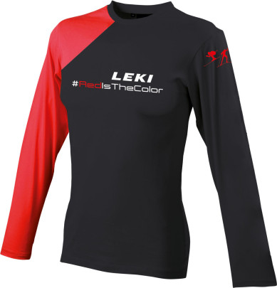 dámské triko s krátkým rukávem Leki Longsleeve Red Ladies