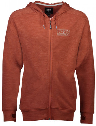 Mons Royale Covert Lite Zip Hoody - hnědá
