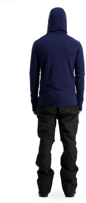 Merino mikina Mons Royale Traverse Midi Half Zip Hood