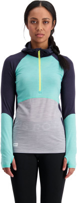 triko s dlouhým rukávem Mons Royale Bella Tech Hood