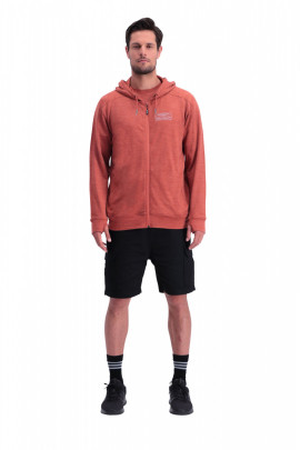 Mons Royale Covert Lite Zip Hoody - hnědá