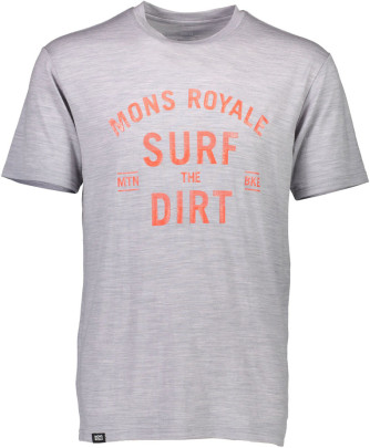 Mons Royale merino triko Icon T-Shirt Surf - šedá