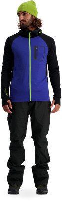 merino mikina Mons Royale Traverse Midi Full Zip Hood