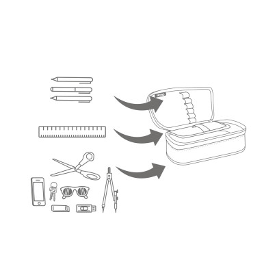 Nitro Pencil Case - modrá