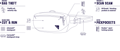 ledvinka Pacsafe VIBE 100