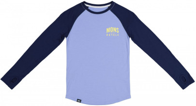 Mons Royale Groms LS - navy / blue fog