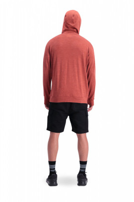 Mons Royale Covert Lite Zip Hoody - hnědá