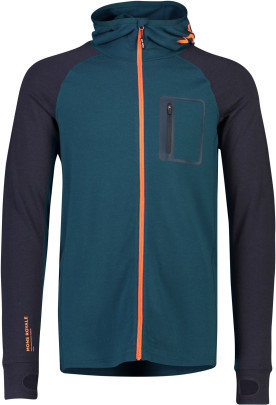 merino mikina Mons Royale Traverse Midi Full Zip Hood