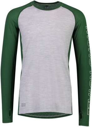 Mons Royale Temple Tech LS - pine / grey marl