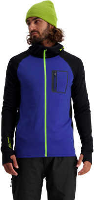 merino mikina Mons Royale Traverse Midi Full Zip Hood