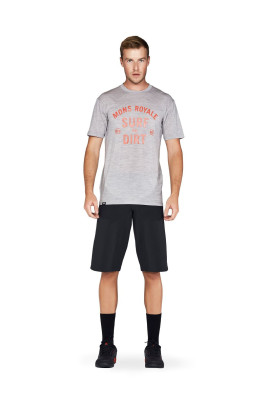 Mons Royale merino triko Icon T-Shirt Surf - šedá
