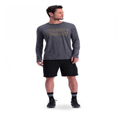 Mons Royale Huxley Hike LS - šedá