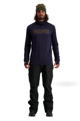 Merino triko Mons Royale Yotei Powder Hood LS