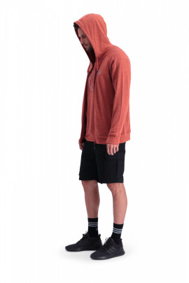 Mons Royale Covert Lite Zip Hoody - hnědá