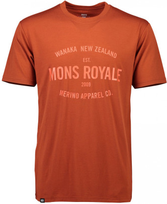 Mons Royale merino triko Icon T-Shirt - červená