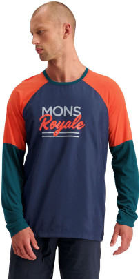 merino triko Mons Royale TARN FREERIDE LS WIND JERSEY