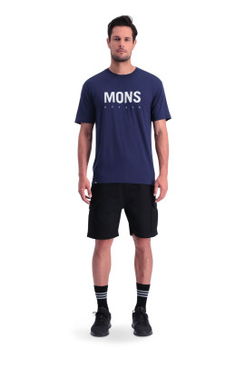 Mons Royale merino triko Icon T-Shirt - tmavě modrá