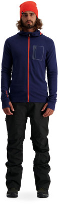 merino mikina Mons Royale Traverse Midi Full Zip Hood