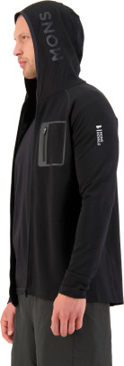 Merino mikina Mons Royale Traverse Full Zip Hood