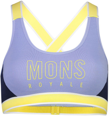 Mons Royale Stella X-Back Bra - modrá/žlutá