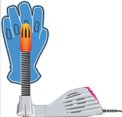 vysoušeč obuvi Hotronic SnapDry - použití rukavice