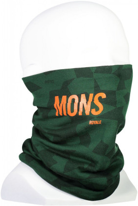 Mons Royale Double Up Neckwarmer - pine camo