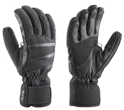 Dámské lyžařské komfortní rukavice Leki Core Lady black - černé