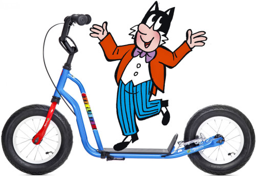 koloběžka Yedoo Čtyřlístek Mini Mišpulín - modrá