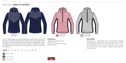 Halti Mikina Halti VASSI W