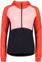 Mons Royale Ascend Midi Full Zip Hood - 9 iron / poppy / rosewater