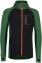 Mons Royale Traverse Midi Full Zip Hood - pine / black